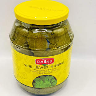 VINE LEAVES IN BRINE908G西餐食材大瓶葡萄叶子 整片水泡葡萄叶
