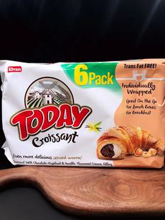 土耳其牛角包巧克力Croissants  Chocolate6小包面包牛角面包即食