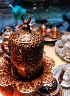 土耳其咖啡杯 手工工艺 红铜杯Turkish Bronze Coffee Cup金典杯