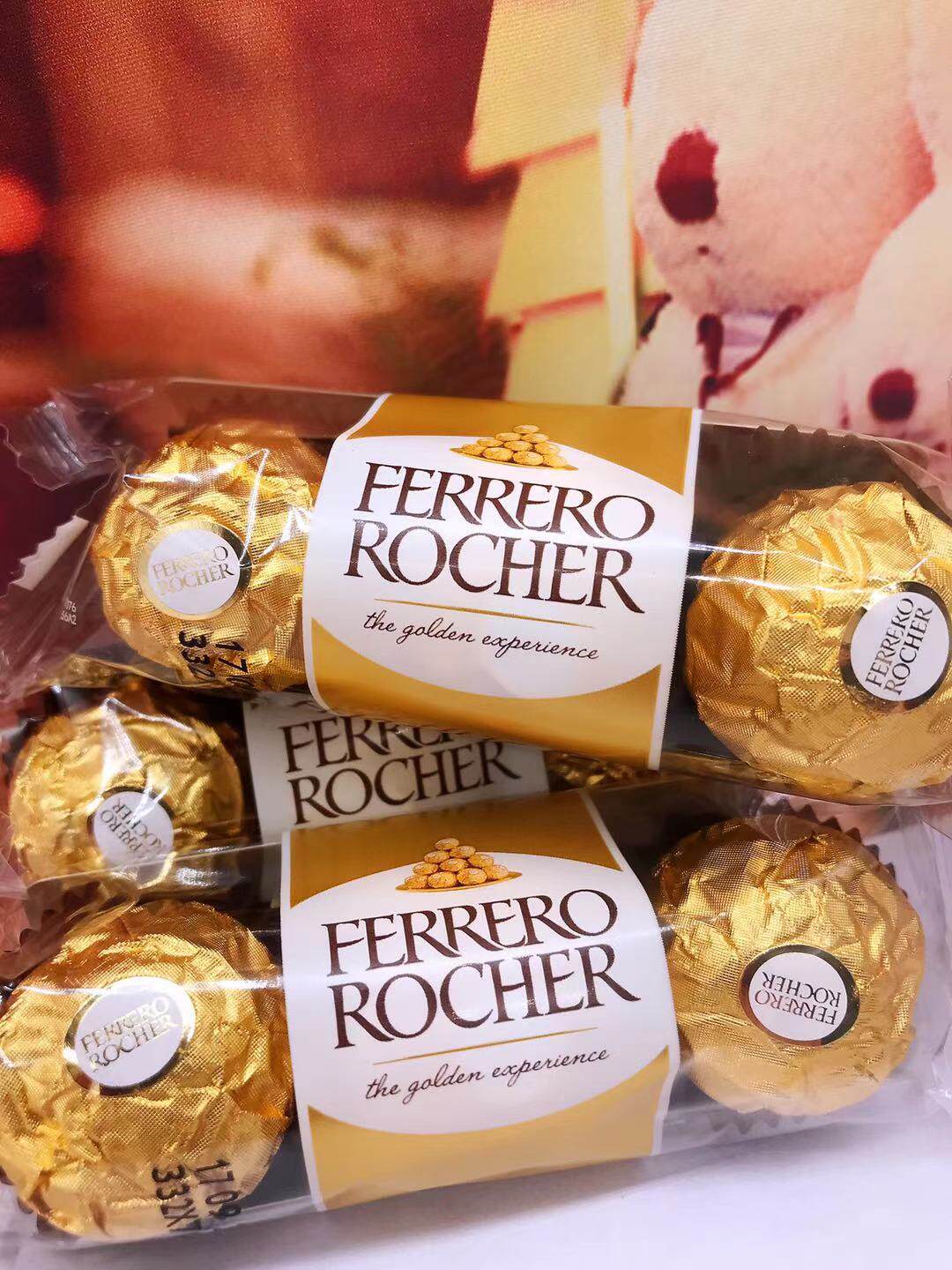 chocolates意大利榛子夹心巧克力 榛子果 休闲食品3枚装