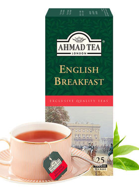 AHMAD TEA ENGLISH BREAKFAST25包入茶包英式早餐茶阿联酋红茶
