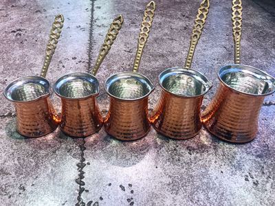 土耳其器具红铜手工特色咖啡壶