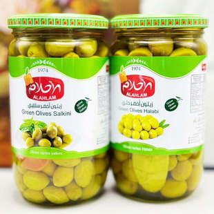 即食橄榄果沙拉果500G1瓶随机橄榄 Olives有核青橄榄 Syria Green