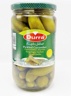 Durra叙利亚腌制青瓜泡菜酥脆瓜条Cumber Pickles710G lnlagd