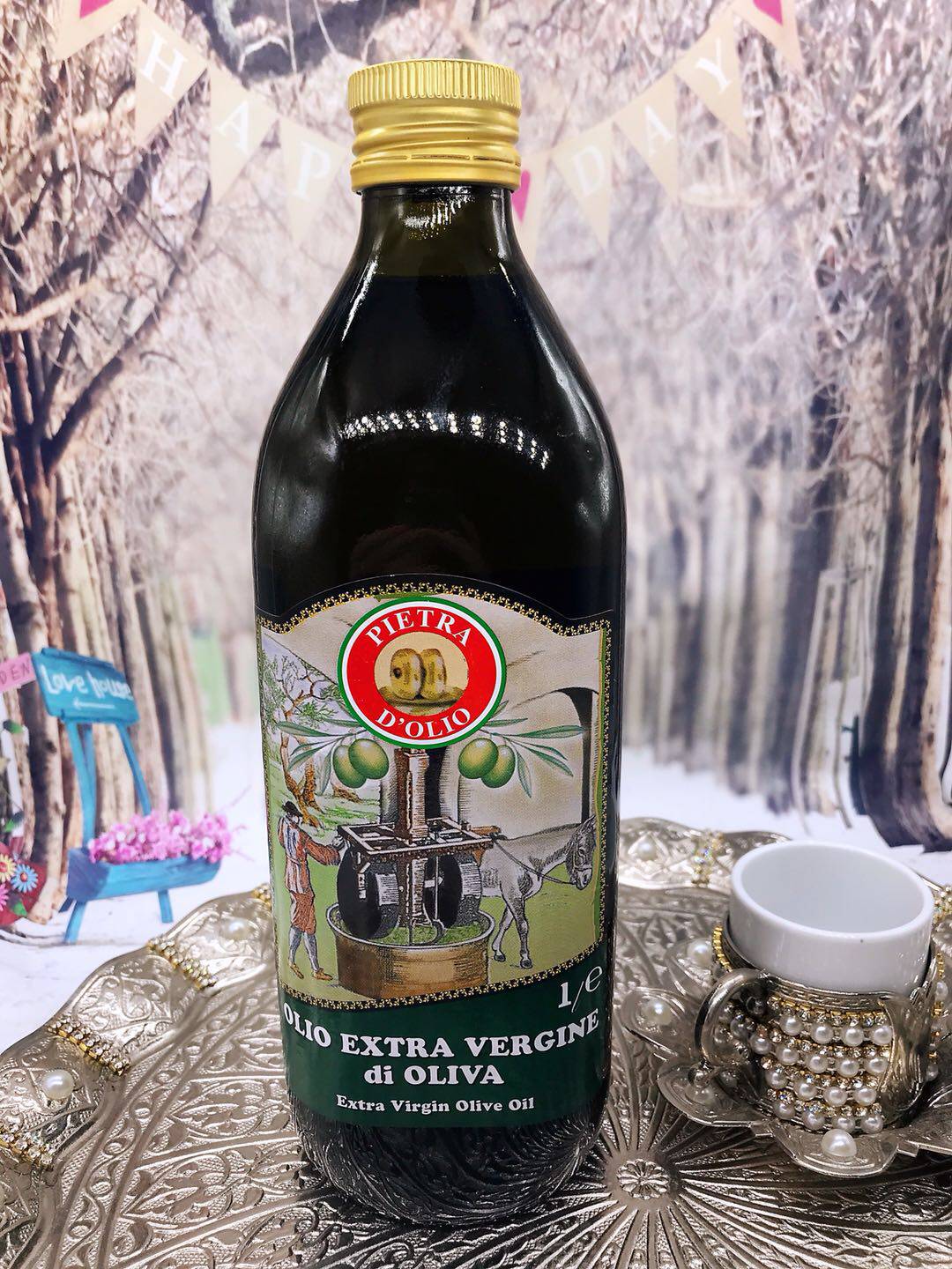 olive oil 1l italy意大利进口初榨橄榄油 沙拉 酸奶伴侣 煎奶酪