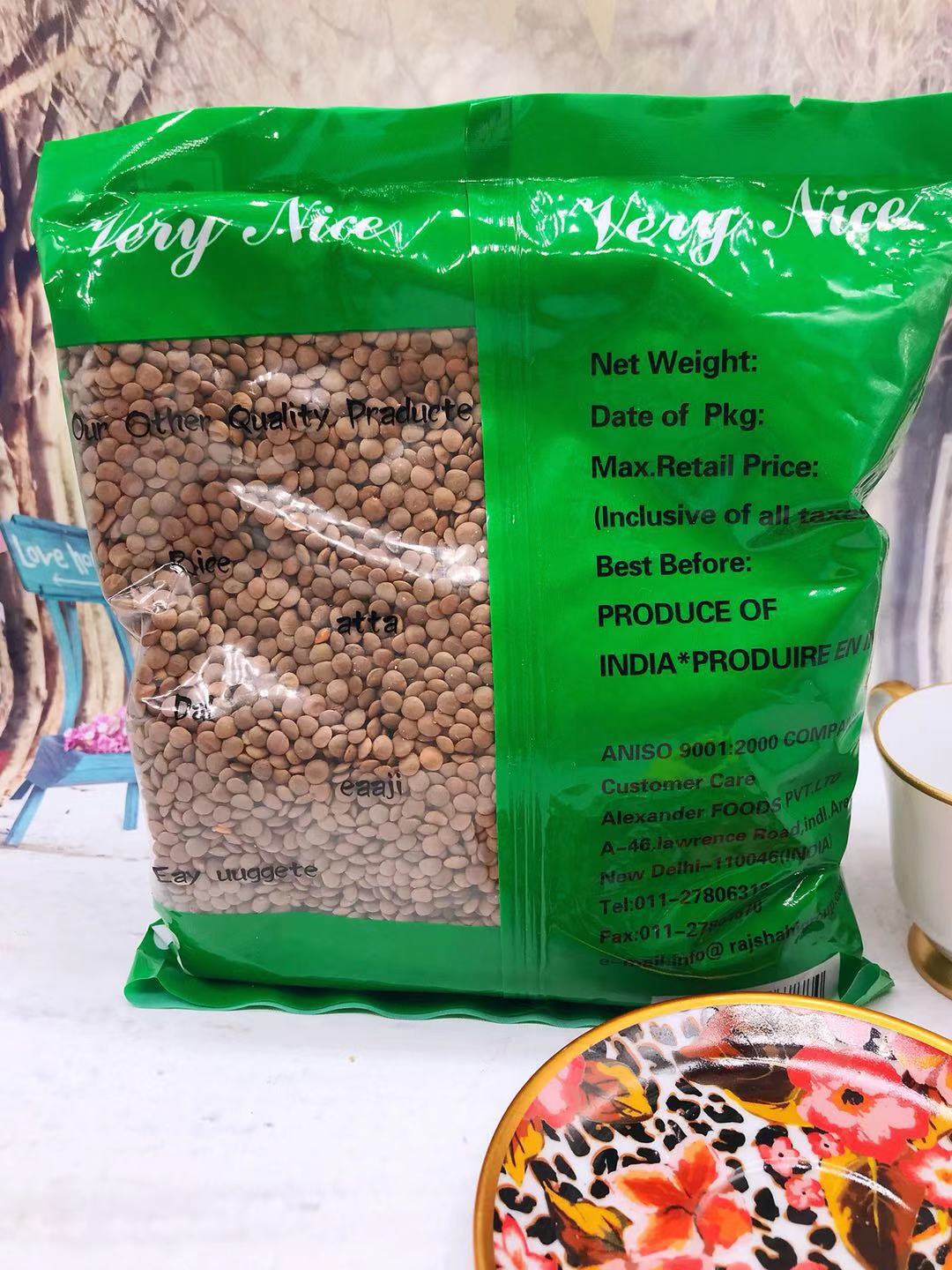 MASOOR WHOLE印度食品整粒马粟豆小青扁豆五谷杂粮宝宝辅食1kg 粮油调味/速食/干货/烘焙 黄豆 原图主图