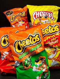 Cheetos Crunchy USA美国进口玉米泡芙条火辣条膨化食品即食辣条