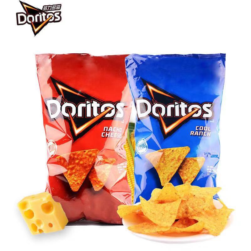 Doritos cheese Tortilla Chips198g美国膨化食品玉米片即食零食