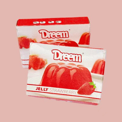 埃及草莓果冻粉Dreem JELLY STRAWBERRY制作粉70克G GREEN