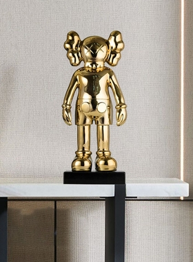 kaws卡通轻奢风大堂公仔软装饰品