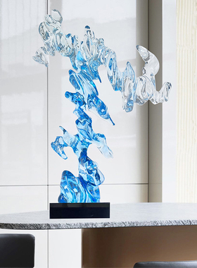 别墅样板房玄关软装雕塑艺术品