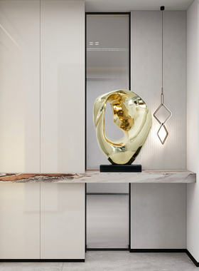 树脂电镀招财现代酒店大堂玄关