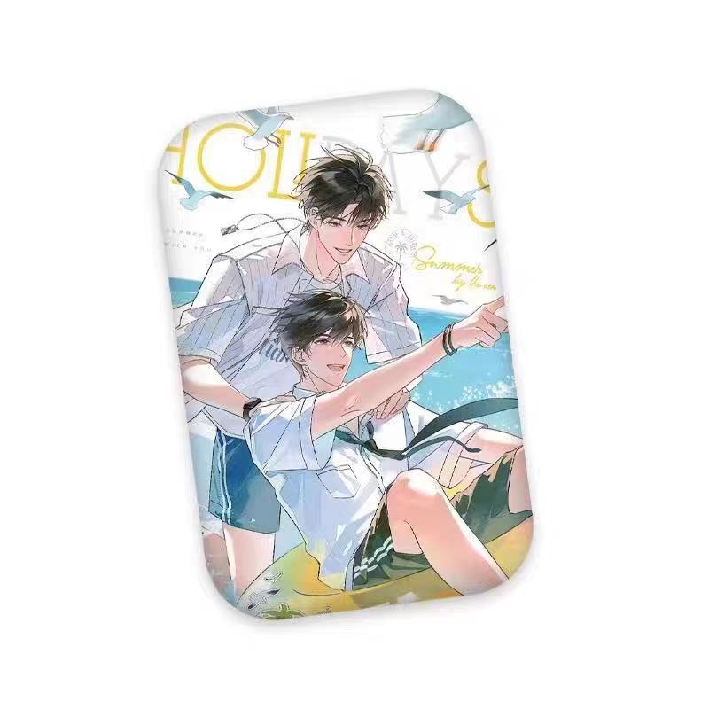 正版现货 某某原著衍生度假/出发/牵手Q版徽章色纸周边 盛望江添