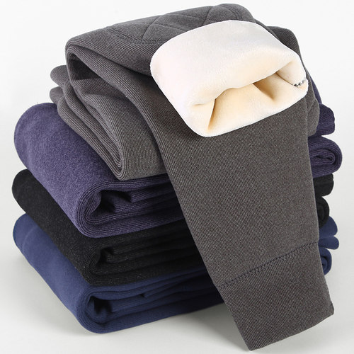 男童保暖裤加绒加厚高腰内穿棉裤