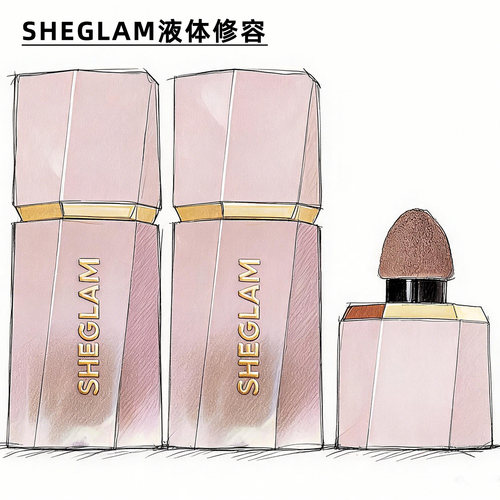 Sheglam液体修容softtan阴影轮廓自然立体哑光修容鼻影修饰脸型女