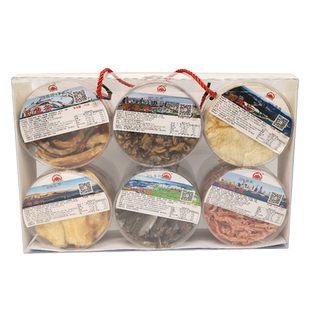 大连三山岛海鲜礼盒 即食干货1140g蚬子干鱿鱼丝烤鱼片特产