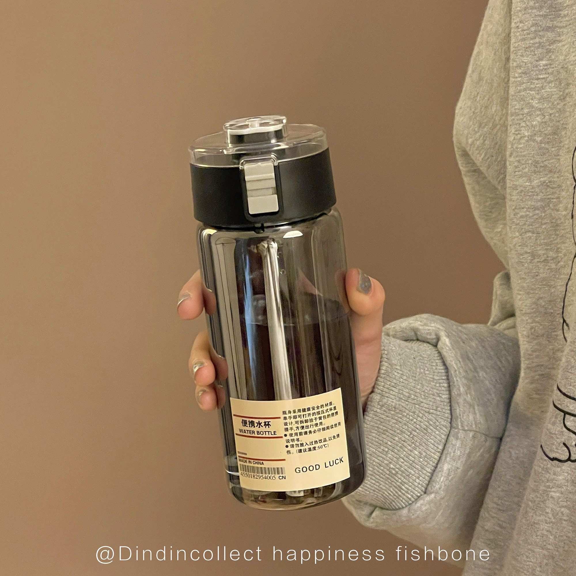 高硼硅玻璃水杯带茶隔便携式