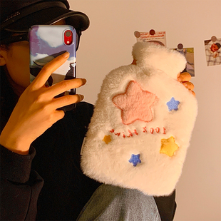 2025新款 被窝毛绒保暖水袋 可爱热水袋大号加厚注水暖手防爆灌水式