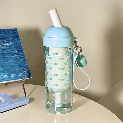 夏天女大容量tritan带茶仓吸管杯