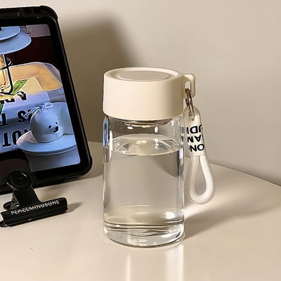 女生简约透明高硼硅玻璃水杯泡茶