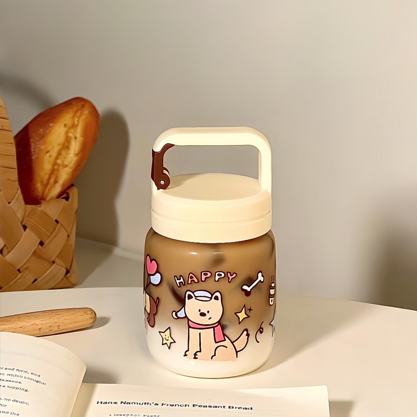 2026新款女士高颜值可爱小巧便携口袋杯耐高温高硼硅玻璃水杯子,餐饮具,玻璃杯,淘宝优惠券,粉丝福利购,淘宝优惠卷