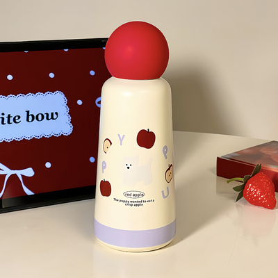 女士高颜值可爱红鼻子保温杯