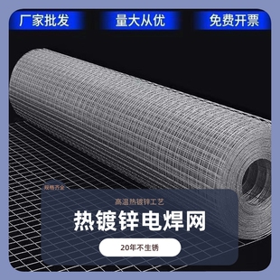 热镀锌钢丝网防锈围栏网养殖网铁丝网防鼠防蛇阳台封窗防护电焊网