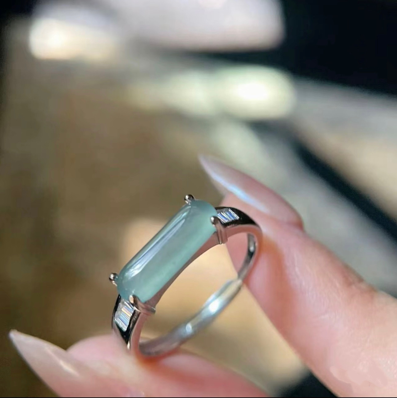纯天然翡翠a货镶嵌马鞍戒指可调情侣指环冰种玉石高冰多样性发货,珠宝/钻石/翡翠,戒指/指环,淘宝优惠券,粉丝福利购,淘宝优惠卷