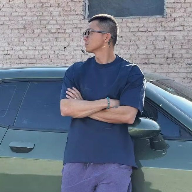 陈震同款多色重磅挺括抗菌棉基础短袖短袖t恤男舒适
