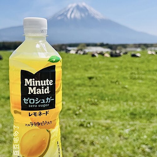 现货日本可口可乐Minute Maid美汁源无糖鲜榨柠檬水600ml