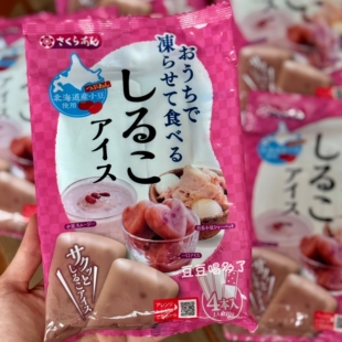 夏季限定 现货日本谷尾水果汁红豆冰棒碎碎冰啫喱棒消暑儿童零食