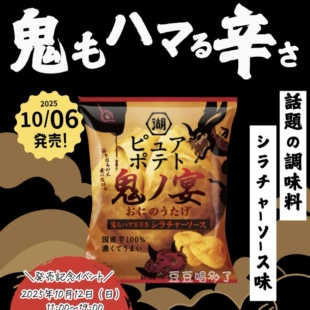 限定新品 日本湖池屋心地koiyeka鬼宴酸辣味厚切马铃薯片零食52g