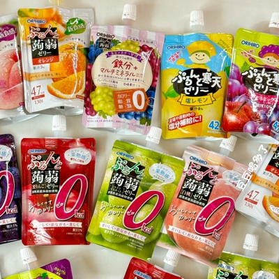 0糖0卡 日本Orihiro蒟蒻限定款抑制脂肪吸收补铁果冻健康轻食零食