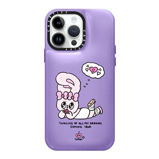 潮牌casetify原宿兔梦想成真艺术家立体泡芙手机壳 适用苹果iPhone15 Pro Max/13/14高级轻奢EstherKim保护套