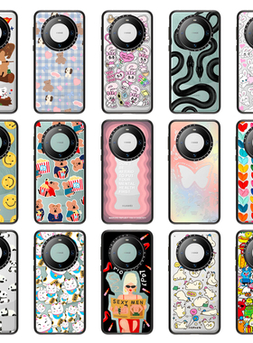 现货 casetify透明-黑色适用huawei华为Mate 60 pro高档艺术手机壳香港潮牌ins网红风时尚防摔小众轻奢保护套