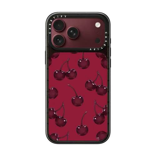 CASETiFY黑樱桃果冻酒红手机壳