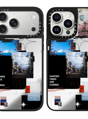 现货CASETIFY正品更快乐的日子即将来临适用苹果iPhone16/17Pro Max防摔手机壳创意15/14/13/17air高端保护套