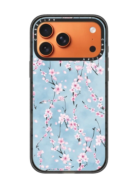 现货CASETiFY正品花卉幻想蓝色碎花适用苹果iPhone 16/17 Pro Max防摔手机壳清新15/14/13/air春天文艺保护套