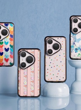 CASETiFY正品强韧防摔透明黑色框适用华为Pura 80 Pro防摔手机壳创意潮牌p80+/P80 Ultra高级感艺术ins保护套