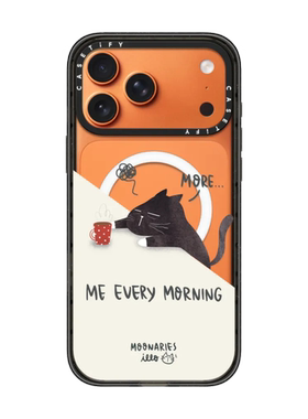 现货CASETiFY正品续命的小猫和咖啡适用苹果iPhone16/17Pro Max磁吸防摔手机壳潮流15/14轻奢air趣味13保护套