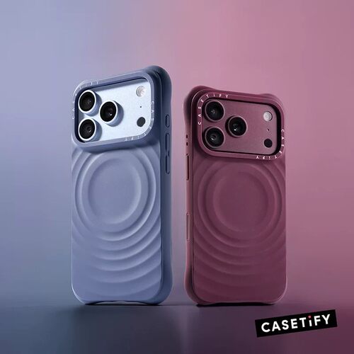 CASETiFY灰雾蓝浆果紫波漾手机壳