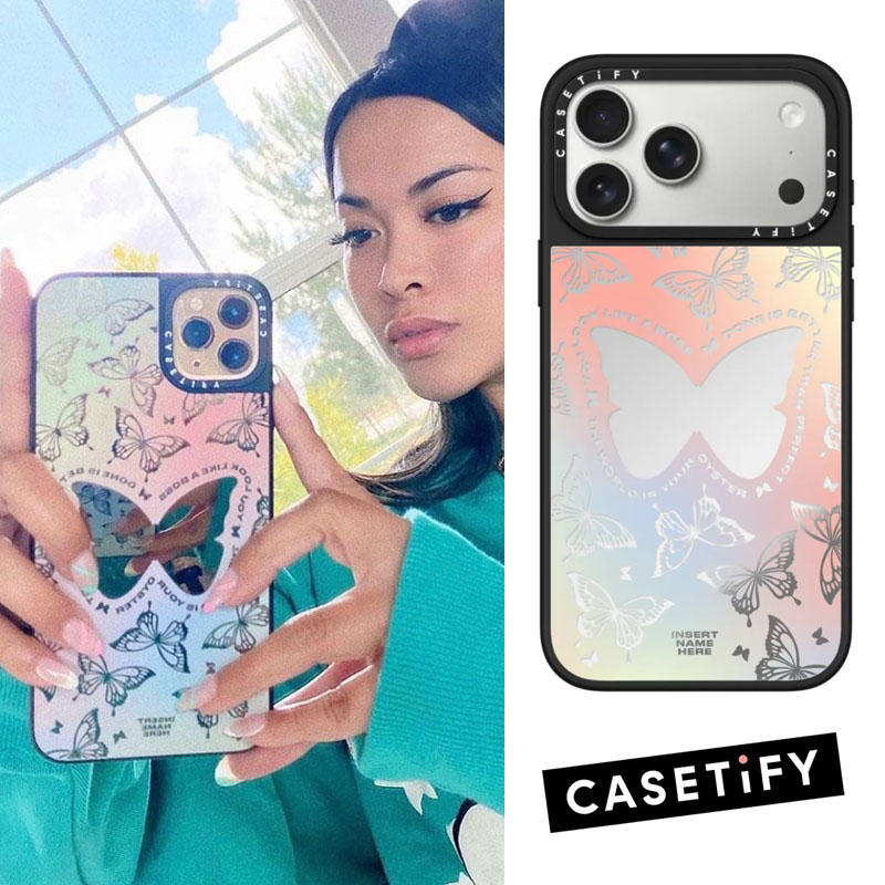 casetify苹果17promax蝴蝶镂空壳
