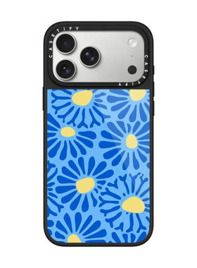 现货CASETiFY正品花晨初曦适用苹果iPhone16/17Pro Max防摔手机壳时尚14/13轻奢17air潮流15蓝色小水花保护套