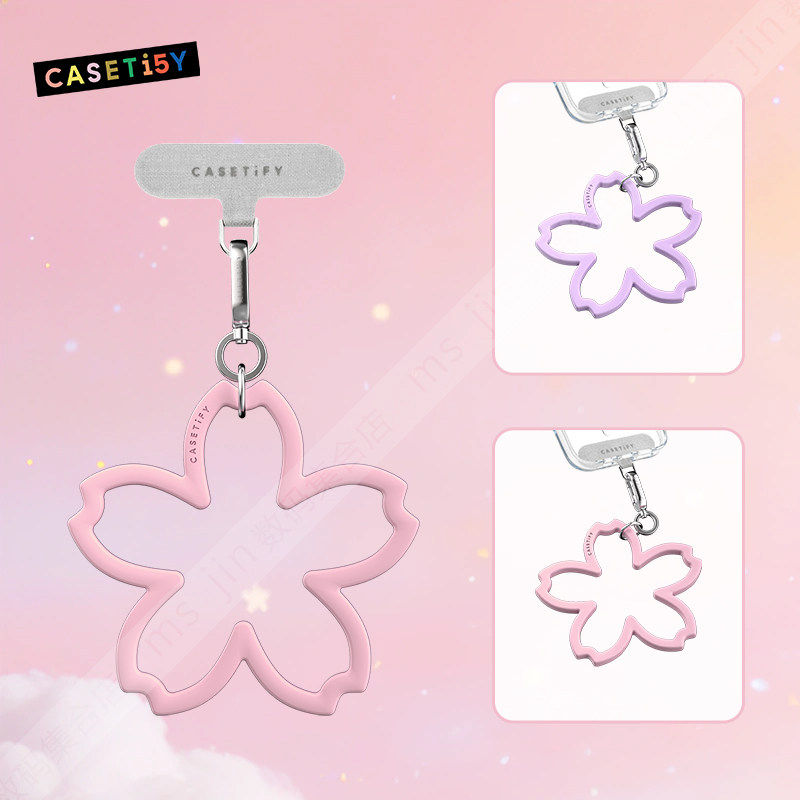 现货CASETiFY甜美花朵手机腕带少女心时尚包包相机挂件饰品手机链