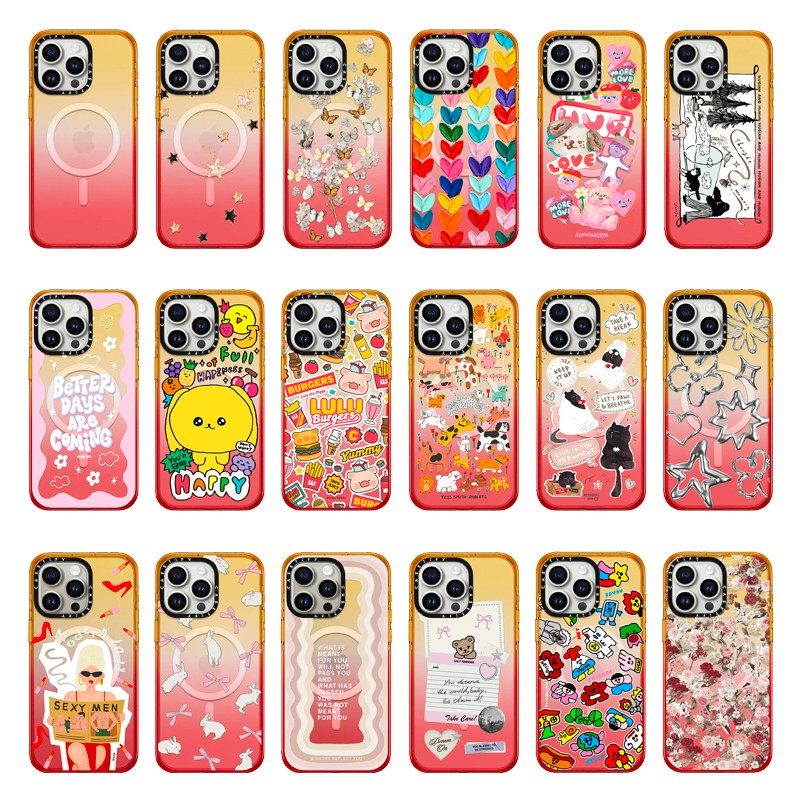 现货正品CASETiFY新色渐变蜜桃适用苹果iPhone15 pro max磁吸防摔手机壳时尚潮牌14 plus轻奢高级小众保护套