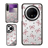 2折叠防摔手机壳Mate 现货正品 少女心Pura Pocket Pro X甜美套子 CASETiFY金属粉丝带适用华为P70Ultra