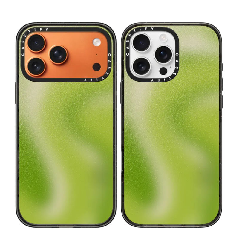 现货CASETiFY正品抹茶涟漪适用苹果iPhone16/17 Pro Max防摔手机壳个性15/14/13轻奢air高端艺术家绿色保护套