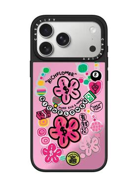现货CASETiFY正品好运连连适用苹果iPhone17pro max磁吸镜面手机壳15/14/13/16潮流RICH FLOWER有钱花17air套