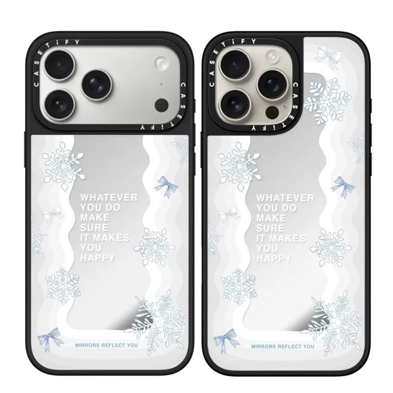casetify苹果17PM雪花蝴蝶结壳子