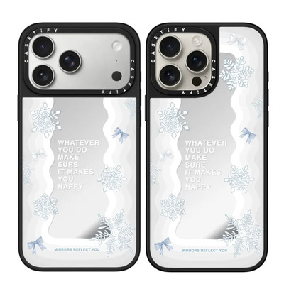 casetify苹果17PM雪花蝴蝶结壳子